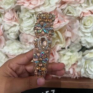 Beige with rhinestones headband
